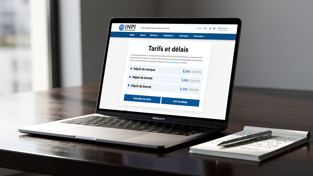 Portail INPI : tarifs et délais de dépôt actualisés